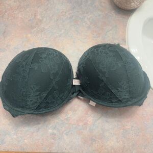 Elegant Lace Underwire Bra in Dark Green Victoria secret dd38